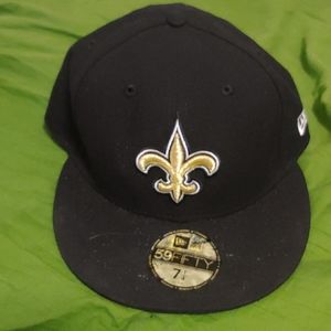 NEW ERA 59Fifty Black Cap NFL New Orleans Saints